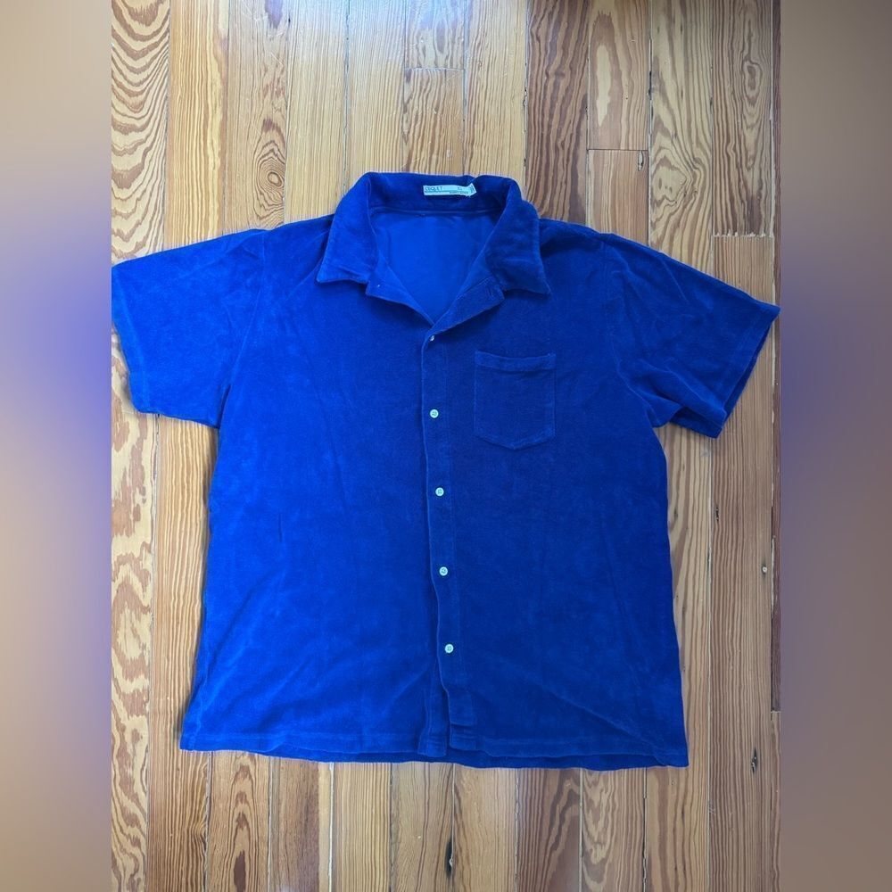 Criquet Terrycloth Button-down Shirt